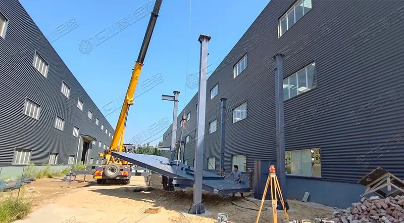 唐山金路廠區(qū)打造小型制砂樓，供客戶帶料試機(jī)